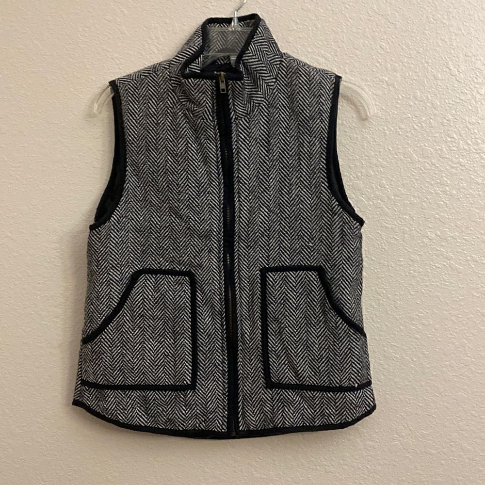 Honey Punch Herringbone Vest with Pockets Size Small